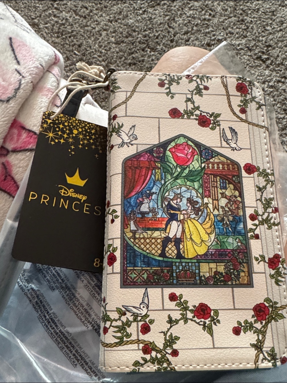 Loungefly Disney Beauty And The Beast Stained Glass Tech Wallet